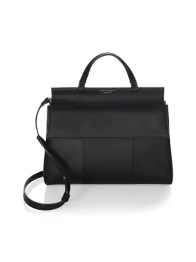 TORY BURCH Block-T Leather Satchel 