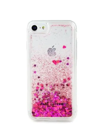 Shop Marc Jacobs Glitter Star Iphone 7 Case In Pink