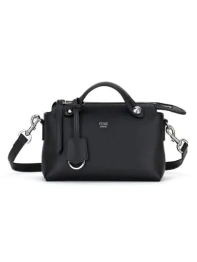 Shop Fendi Mini By The Way Leather Satchel In Black