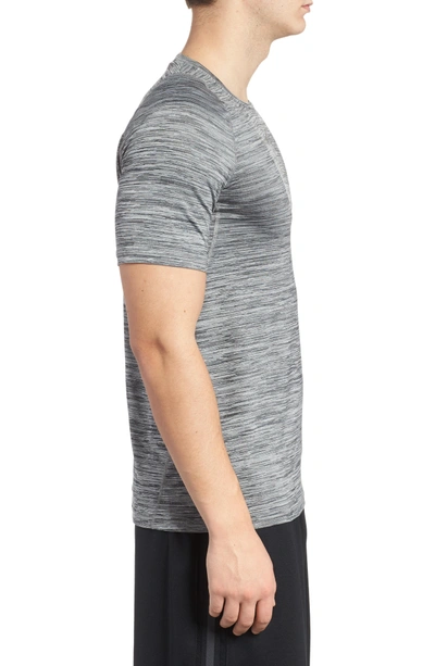 Shop Nike Training Top Crewneck T-shirt In Black/ Cool Grey/ Black