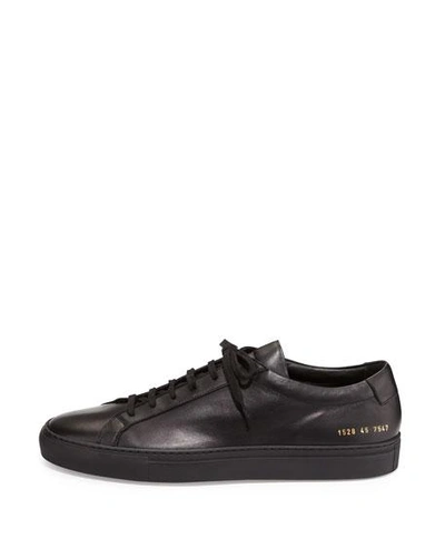 Common Projects Men's Achilles Low-top Sneakers, Black In Black