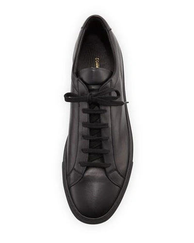 Common Projects Men's Achilles Low-top Sneakers, Black In Black