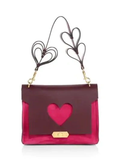 Shop Anya Hindmarch Bathurst Satchel In Purple