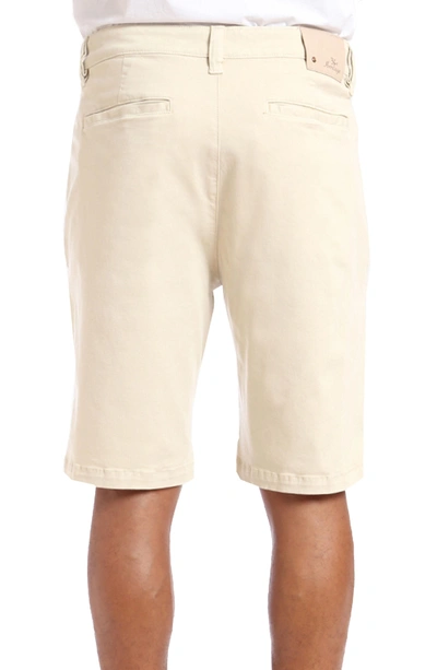 Shop 34 Heritage Nevada Twill Shorts In Bone Twill