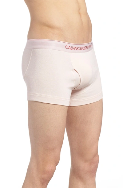 Shop Calvin Klein 205w39nyc Collection Cotton Trunks In Nymphs Thigh