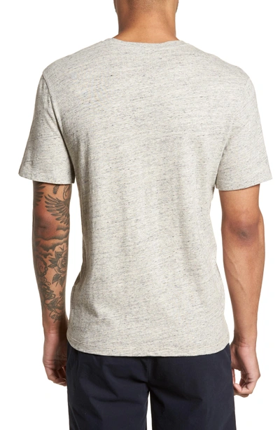 Shop Vince Slim Fit V-neck T-shirt In Grey