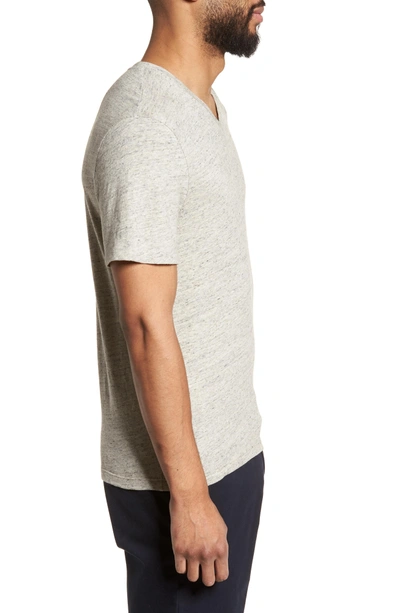 Shop Vince Slim Fit V-neck T-shirt In Grey