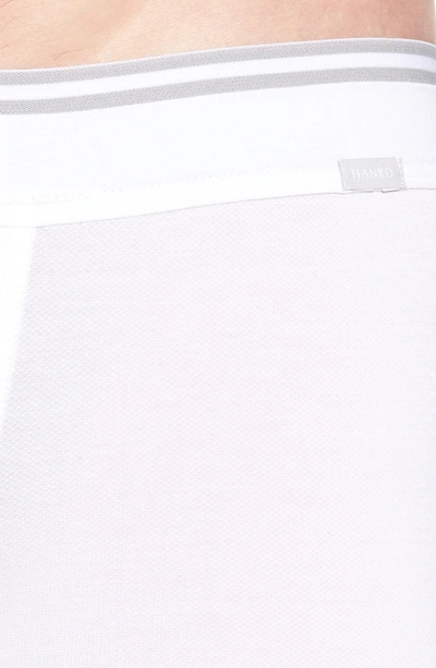 Shop Hanro Liam Cotton Blend Trunks In White