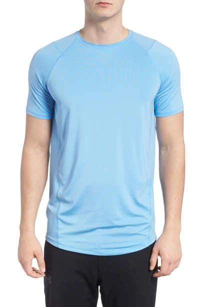 Shop Under Armour Raid 2.0 Crewneck T-shirt In Carolina Blue/ Steel