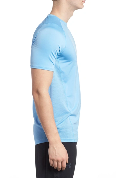 Shop Under Armour Raid 2.0 Crewneck T-shirt In Carolina Blue/ Steel