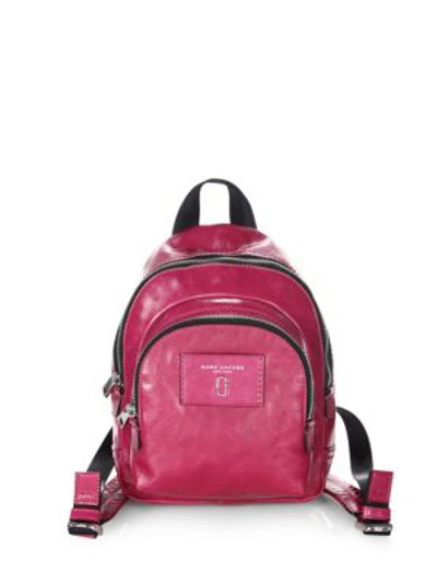 Shop Marc By Marc Jacobs Mini Leather Backpack In Hydrangea