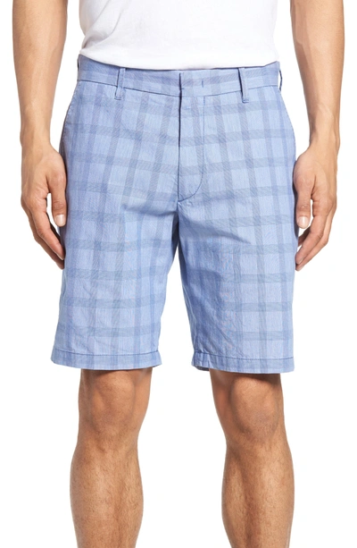 Shop Zachary Prell Antrorse Plaid Shorts In Blue