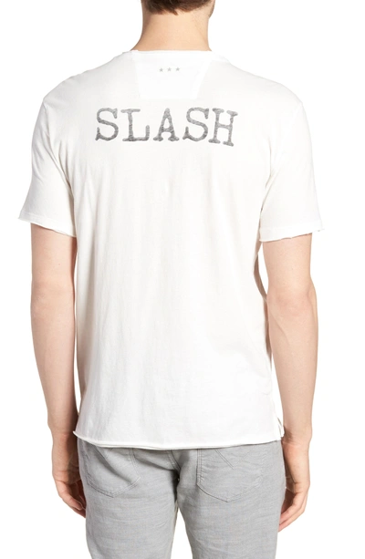 Shop John Varvatos Slash Crewneck T-shirt In Salt