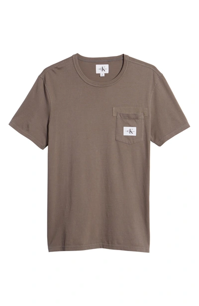 Shop Calvin Klein Jeans Est.1978 Webbed Pocket T-shirt In Titan Grey