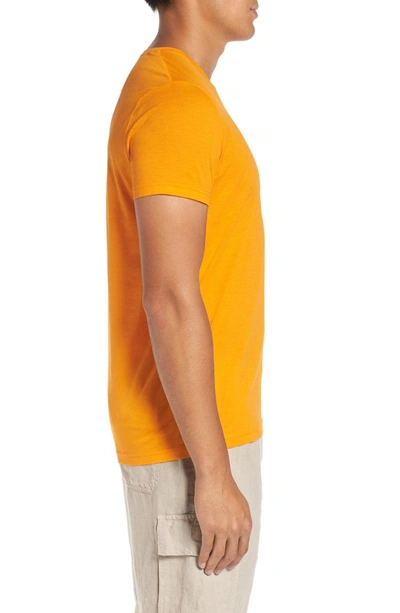 Shop Vilebrequin V-neck T-shirt In Kumquat