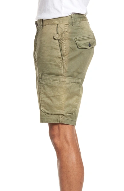 Shop Scotch & Soda Washed Cargo Shorts In Army