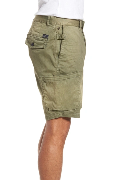 Shop Scotch & Soda Washed Cargo Shorts In Army