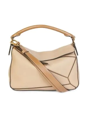 Loewe Puzzle Medium Multi-function Leather Bag In Sand | ModeSens