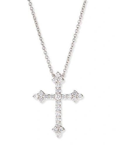 Shop Fantasia By Deserio 2.25 Tcw Large Cz Cross Pendant Necklace In Clear