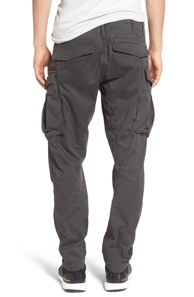 Shop G-star Raw Rovik Tapered Fit Cargo Pants In Raven