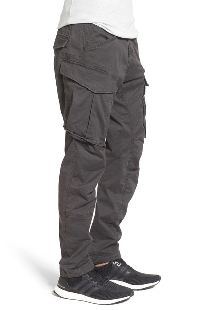 Shop G-star Raw Rovik Tapered Fit Cargo Pants In Raven