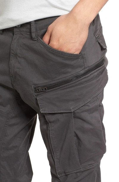 Shop G-star Raw Rovik Tapered Fit Cargo Pants In Raven
