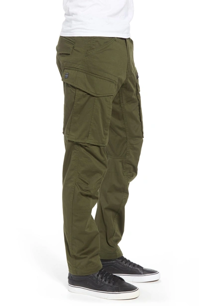 Shop G-star Raw Rovik Tapered Fit Cargo Pants In Dark Bronze Green