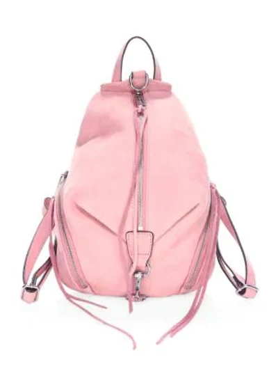 Shop Rebecca Minkoff Julian Medium Leather Backpack In Blossom