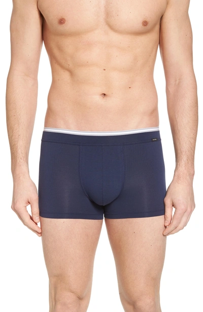 Shop Hanro Liam Boxer Briefs In Midnight Navy