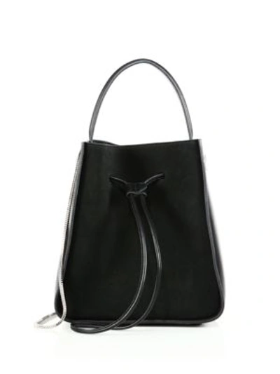 Shop 3.1 Phillip Lim / フィリップ リム Soleil Leather Drawstring Bucket Bag In Black