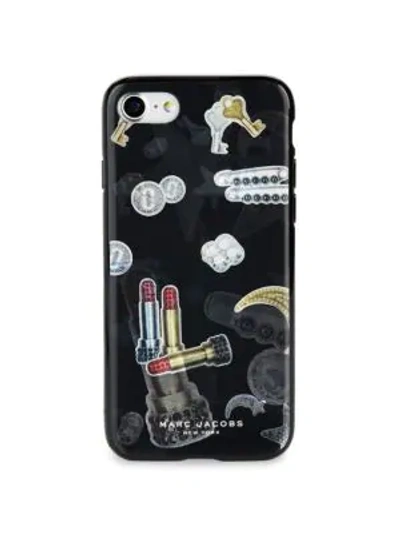 Shop Marc Jacobs Multicolor Iphone 7 Case In Black Multi
