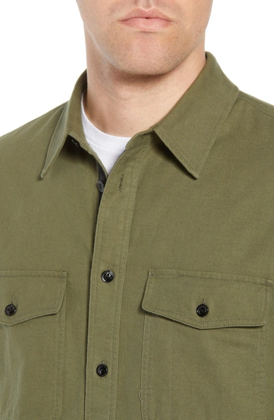 Shop Rag & Bone Rag + Bone Jack Slim Fit Plaid Sport Shirt In Army Green