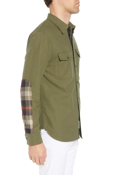 Shop Rag & Bone Rag + Bone Jack Slim Fit Plaid Sport Shirt In Army Green