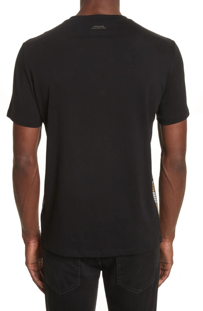 Shop Versace Half Medusa Print T-shirt In Black