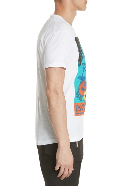 Shop Dsquared2 Hula Graphic T-shirt In White