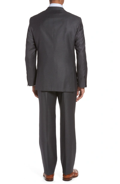 Shop Hickey Freeman Classic B Fit Loro Piana Wool Suit In Grey