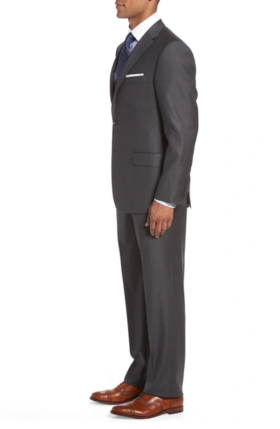 Shop Hickey Freeman Classic B Fit Loro Piana Wool Suit In Grey