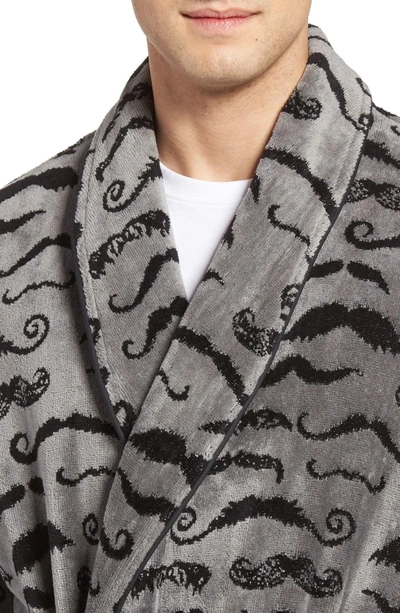 Shop Majestic Cotton Terry Robe In Moustache
