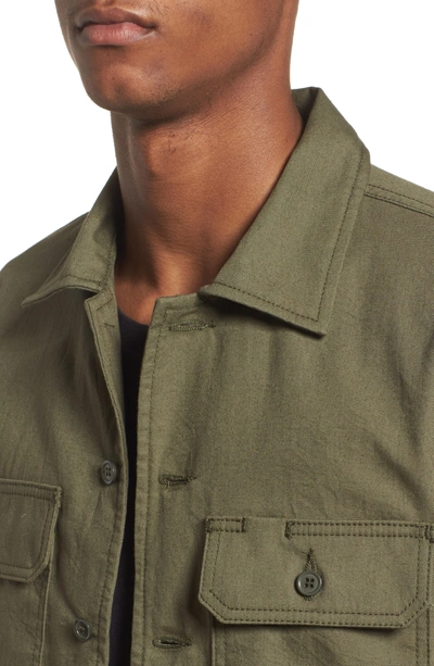 Shop Naked And Famous Work Shirt In Green