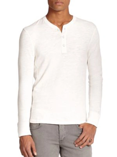 Rag & Bone Classic Henley In White