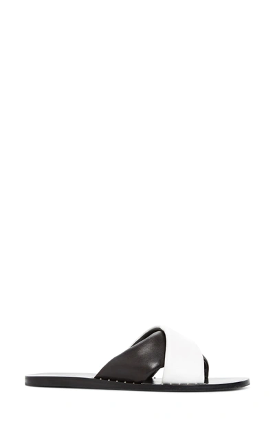 Shop Rag & Bone Keaton Slide Sandal In Black/ White