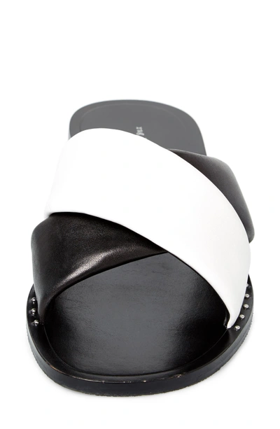Shop Rag & Bone Keaton Slide Sandal In Black/ White