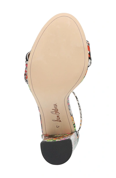 Shop Sam Edelman Yaro Ankle Strap Sandal In Bright Multi Print