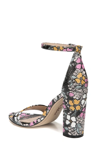 Shop Sam Edelman Yaro Ankle Strap Sandal In Retro Floral Print Fabric