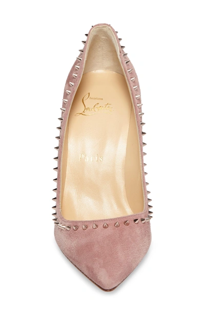 Shop Christian Louboutin Anjalina Pointy Toe Pump In Pink