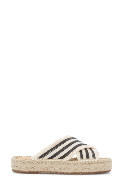 Shop G.h. Bass & Co. Anabelle Espadrille Sandal In Ivory/ Black Fabric