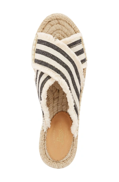 Shop G.h. Bass & Co. Anabelle Espadrille Sandal In Ivory/ Black Fabric