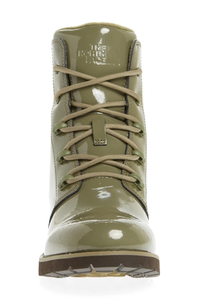 Shop The North Face Ballard Rain Boot In Burnt Olive Green/ Green