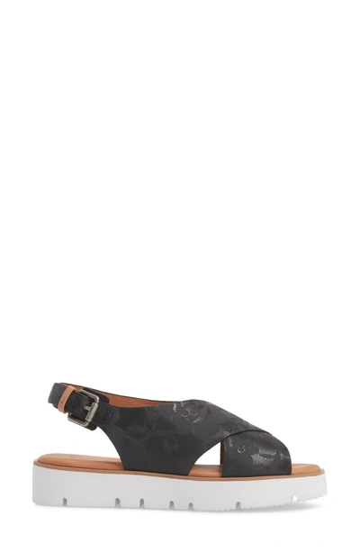 Shop Gentle Souls Kiki Platform Sandal In Black Printed Leather