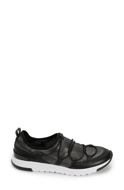 Shop Foot Petals Bree Sneaker In Black/ Pewter